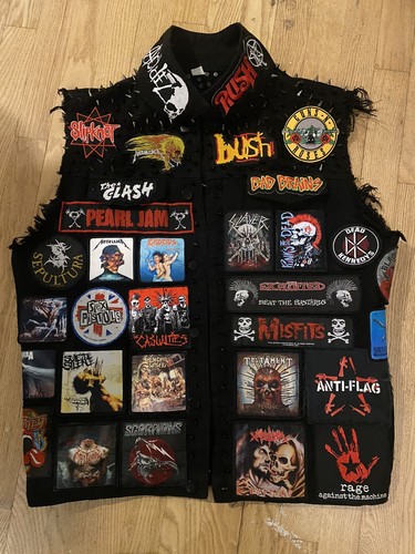 custom punk rock vest metal battle 