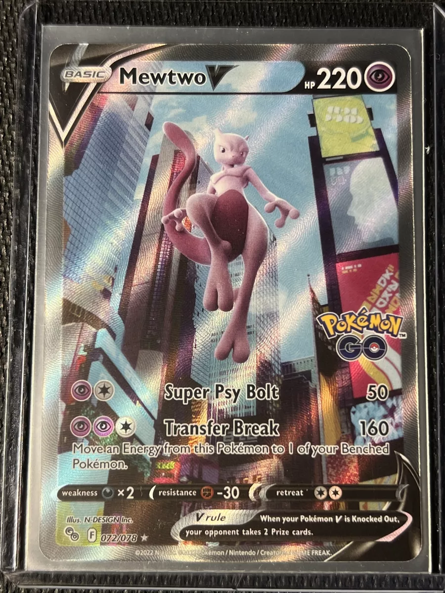 Pokemon Trading Card Game 072/078 Mewtwo V : Rare Ultra Card