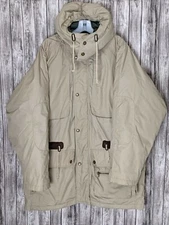 River Trader Men's Double Layer Thick Heavy Tan Winter Jacket Sz Medium RN#31289