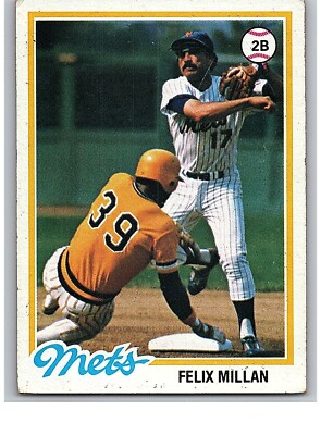 1978 Topps Baseball Card Single - #505 Felix Millan A1