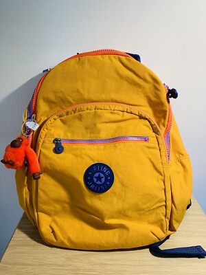 Kipling Seoul backpack with computer sleeve spicy gold NWT $139.00
