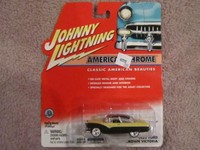 Johnny Lightning American Chrome 1955 Ford Crown Victoria Yellow & Black on sale Johnny Lightning American Chrome 1955 Ford Crown Victoria Yellow & Black on sale
