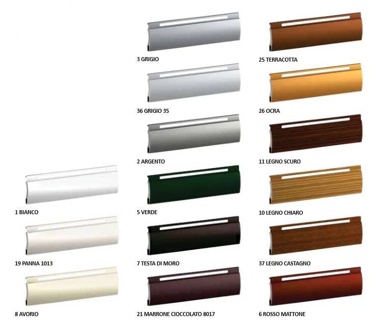 TAPPARELLE AVVOLGIBILE ALLUMINIO COIBENTATO FORO LARGO CON POLIURETANO SU MISURA - Immagine 2 di 4