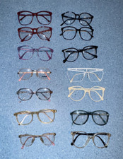 LOT of 14 pairs REAL VINTAGE optical quality glasses frames