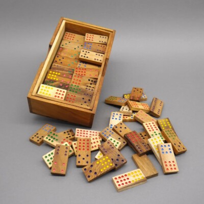 DOMINO DOPPEL 12 - edles Holzdomino