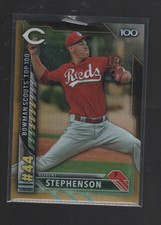 ROBERT STEPHENSON 2017 BOWMAN CHROME SCOUT'S TOP 100 GOLD REFRACTOR #BTP-44 /50