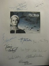 The Birds Signed Film Script X11 Tippi Hedren Alfred Hitchcock Ron Taylor reprnt