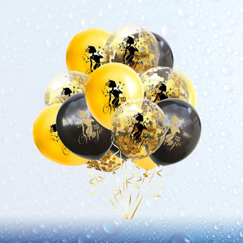 15 Pezzi Palloncini Zodiacali Combinazione Bimbo Sposa Fidanzamento Festa Decorazioni - Foto 12 di 12