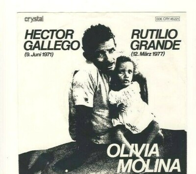 7''  Olivia Molina  -  Hector Gallego  - Rutilio Grande  crystal  006 CRY 45221