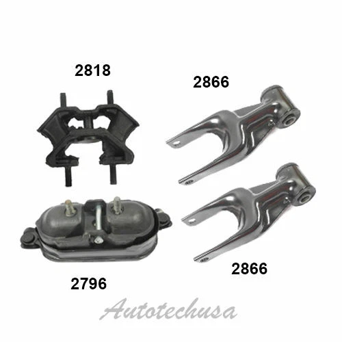 M775 Motor & Trans Mount 4PCS For 97-04 Buick Regal Centery 3.1 3.8L Auto Trans - Image 2 of 4