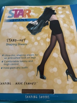 Star Power by SPANX Stand-Out Shaping Sheers 2168 Women's Sz C Nude Glow NEW