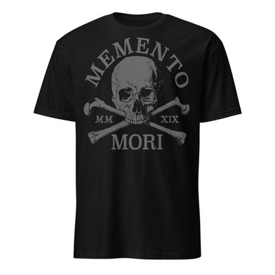 Memento Mori Skull Graphic T-Shirt Gothic Unisex Cotton Tee