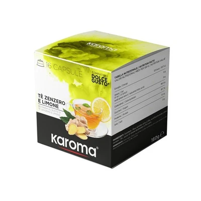 Karoma Tee Zenzero e Limone Kapseln, für Dolce Gusto Kompatibel