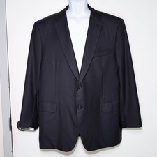 BRIONI Blue Wool Super 160s Colosseo 2-Button Blazer Jacket Men's 58R 58 Regular
