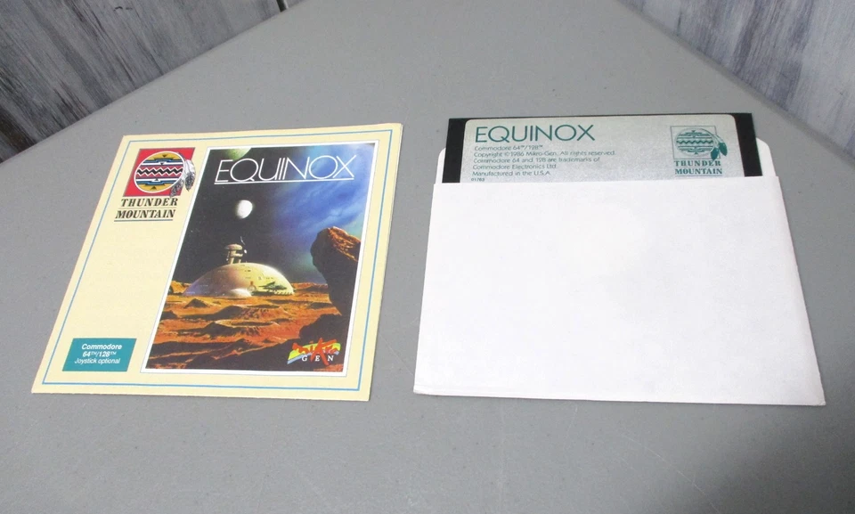 Equinox by Thunder Mountain for Commodore 64, 1986 - TESTED & WORKS!!! - Image 2 of 4