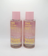 Victoria's Secret Pink Sun Splashed Warm  Cozy Body Mist Spray 8.4 oz Set of 2