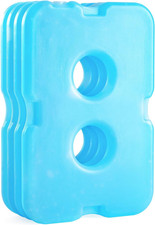 Reusable Ice Packs for Cooler, Long Lasting Breastmilk Bottle Storage, Freezer P
