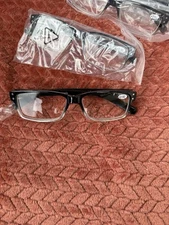 Brand New 5 Pairs of Men's Kerecsen Reading Glasses 3.50 Black Clear