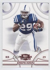 2008 Donruss Threads Red Century Proof Joseph Addai #58 8z0