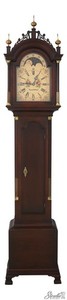 L66211: COLONIAL SIMON WILLARD Federal Inlaid Mahogany Grandfather Clock
