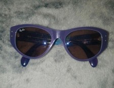 Ray Ban Vintage Sunglasses RB4152 Cat Eye Vagabond Rainbow Frames