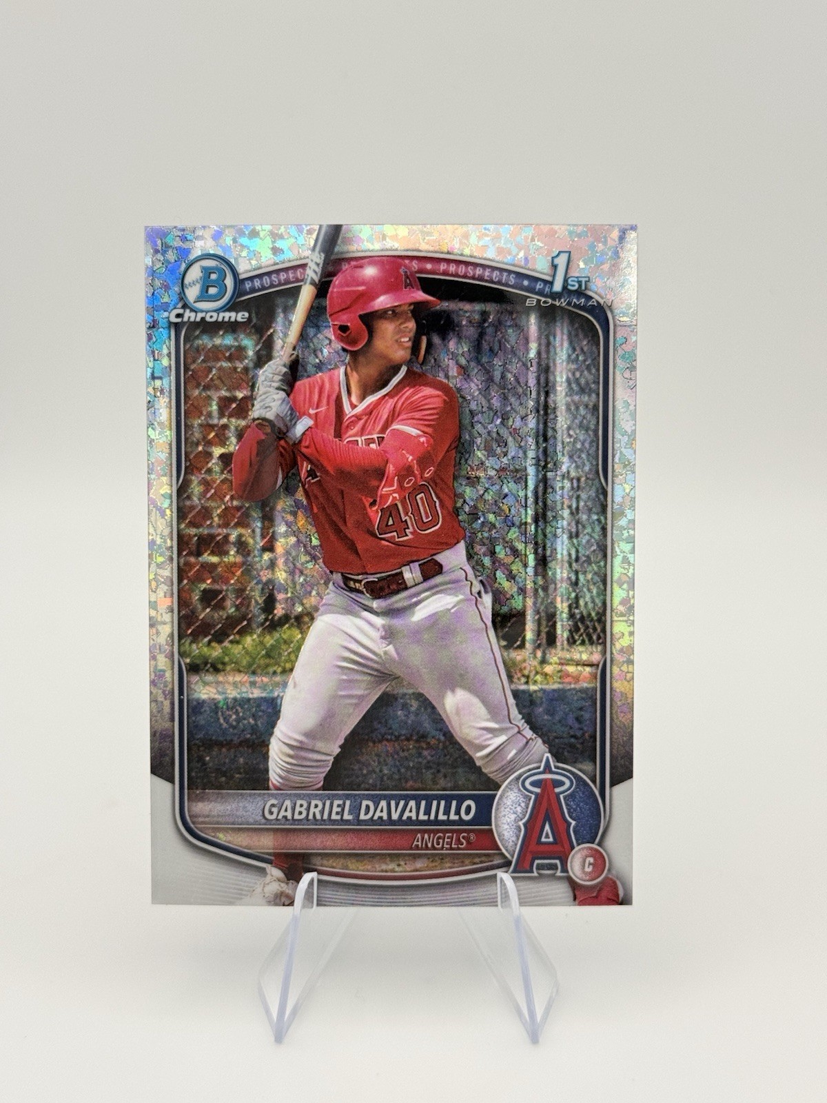 2025 Bowman Chrome - Prospects Gabriel Davalillo Mini-Diamond Refractor #BCP-178