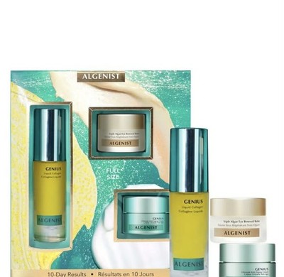 Algenist 10 Tagesergebnisse/Anti-Aging Hautpflegeset - Kollagen, Augenbalsam & Creme - 3 Stück