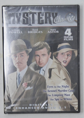 Mystery Classics Vol. 5 - 4 Movies (DVD, 2008) Eyes ion the Night NEW SEALED