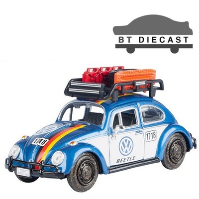 MOTORMAX 1966 VW VOLKSWAGEN BEETLE OFF ROAD CUSTOM 1/24 BLUE / WHITE 79681