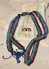 Zara Beaded Scarf Necklace  Beaded Aztec  NWTGS