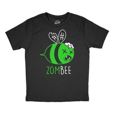 Youth Funny T Shirts Zombee Sarcastic Zombi Graphic Novelty Halloween Tee For