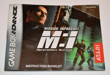 MANUAL ONLY Mission: Impossible Operation Surma Nintendo Gameboy Advance Booklet
