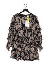 Sezane A-Line Midi Dress S in Black