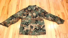 VTG Golden Mfg M-65 Field Jacket Medium Regular Woodland Camo Cold Weather 1999