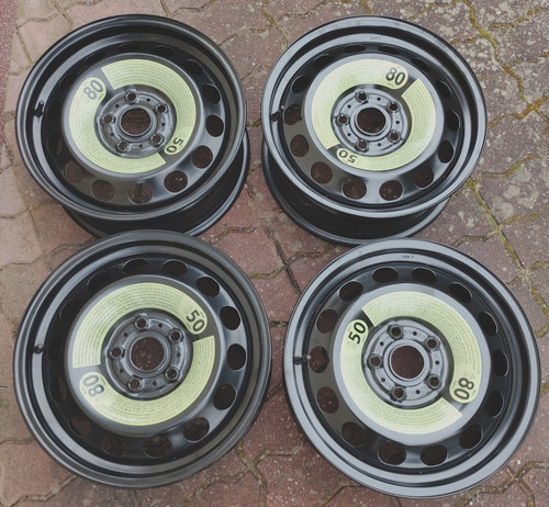 4 neue Stahlfelgen 6,5J x 16 ET46 original VW OE 5Q0601027BQ
