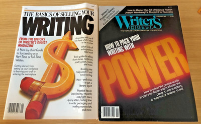 Set of 2: BASICS OF SELLING YOUR WRITING & WRITER's DIGEST PACK WITH POWER 1983