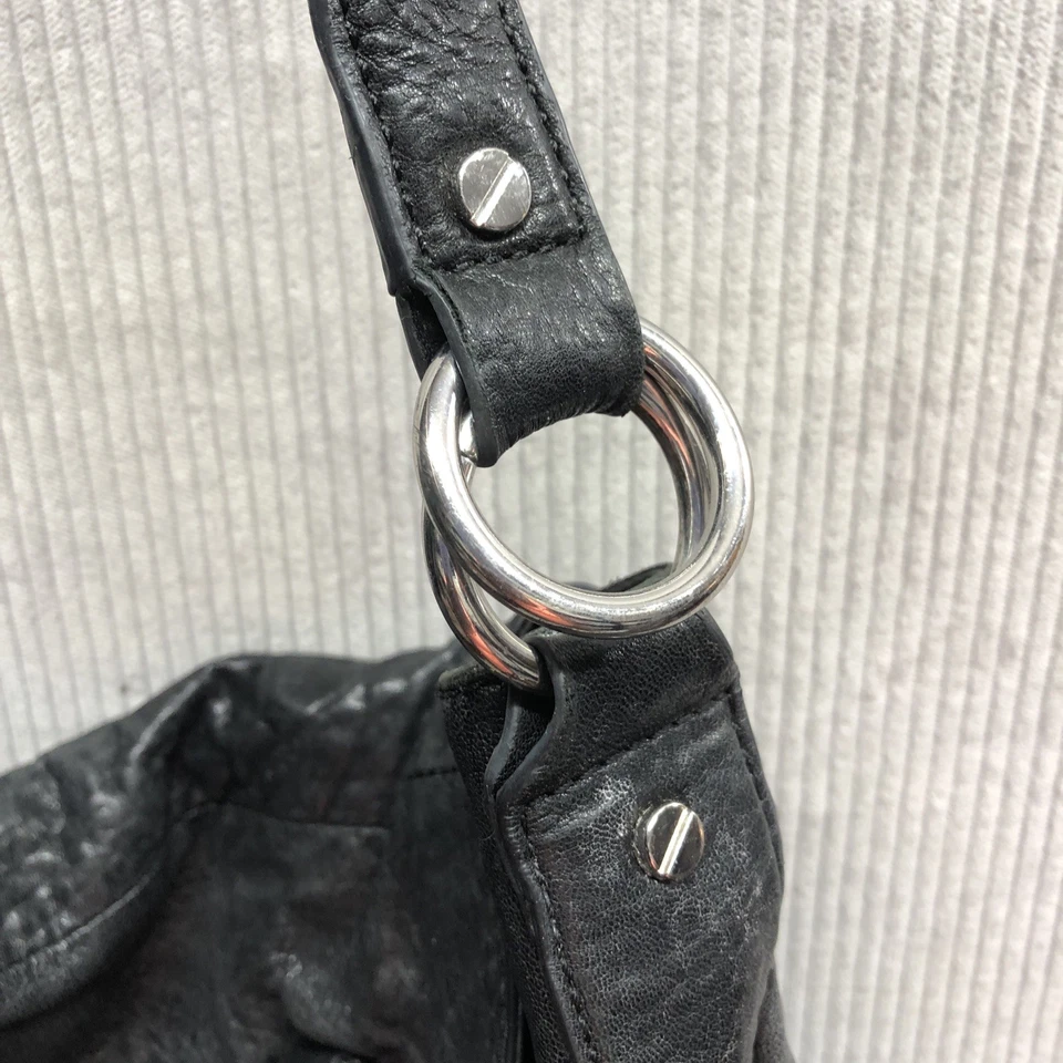 Tory Burch Black Messenger Bag Project Bag Needs Conditioned - Image 3 of 4