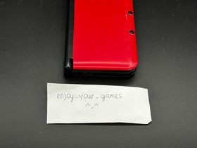 Nintendo 3DS XL LL Red/Black | English | Charger | US Seller - SHIP IN 1-DAY