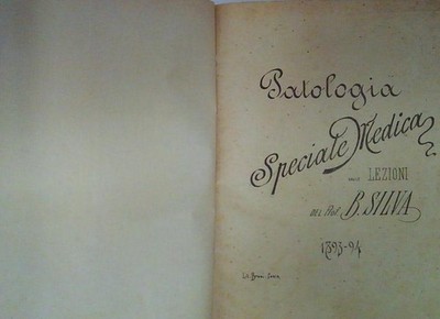  SONDERPATHOLOGIE MEDIZIN AUS DEM LEKTION VON PROF B. SILVA 1893 94  