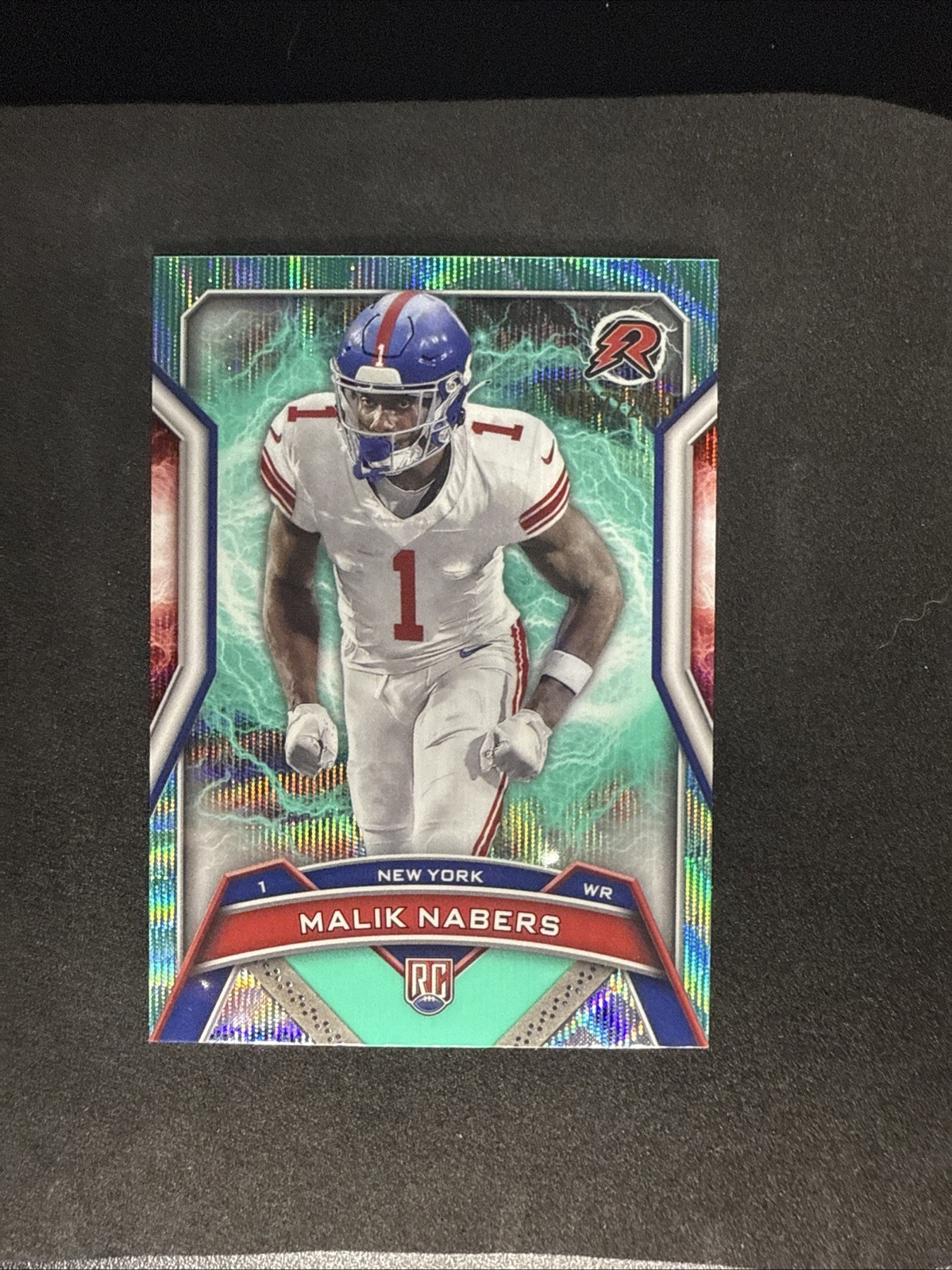 2024 Topps Resurgence #170 Malik Nabers Rookie Aqua Surge Refractor /249 Giants