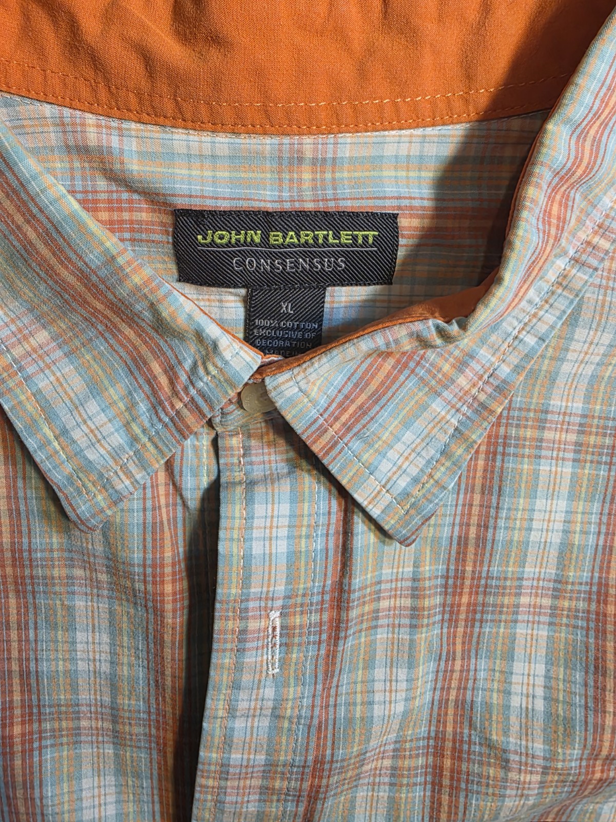 John Bartlett Consensus Plaid Button Down Shirt  … - image 2