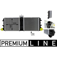 Kühler Motorkühlung MAHLE CR 77 000P für Audi R8