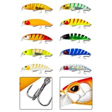 Esca da Pesca con Disegno Artificiale e Ganci per Alti per Risultati Migliori