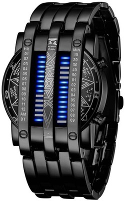 Reloj Binario Para Hombre Lava Matrix Reloj De Pulsera Digital Led Azul Classic