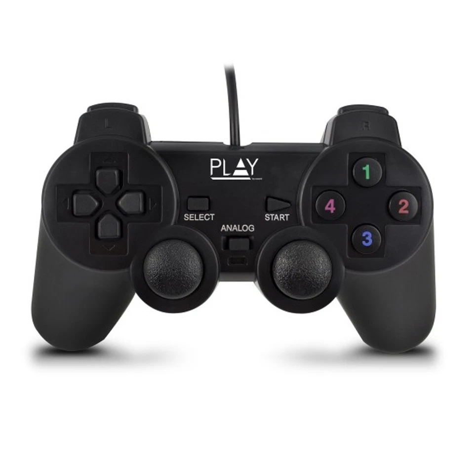 MANDO CONTROLADOR GAMEPAD JUEGOS PARA WINDOWS PC ORDENADOR CABLE USB - Imagen 3 de 3