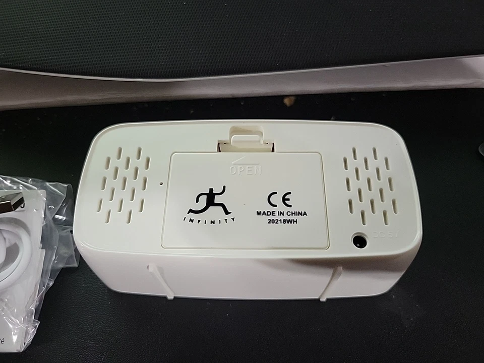 Infinity Instruments Digital Alarm Clock, 2 3/4" x 4 1/4" (20218wh) - Image 2 of 4