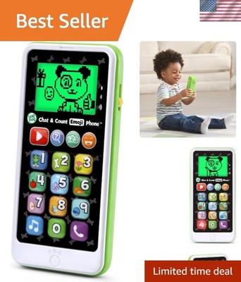 Interactive Chat & Count Emoji Phone for Toddlers with Fun Music and Sounds