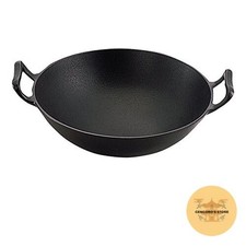 Ikenaga Nanbu Tekki Cast Iron Wok 36cm Japan
