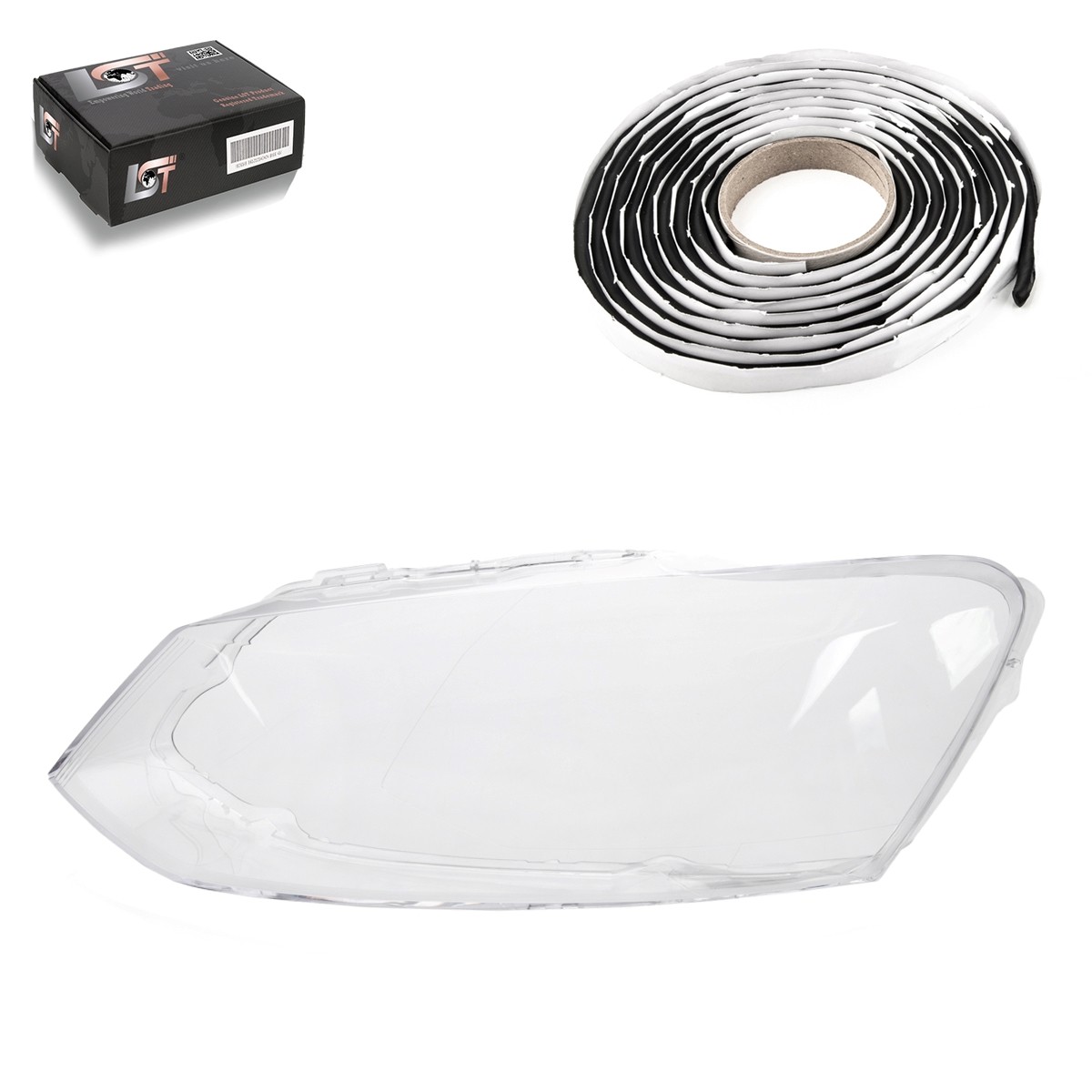 Headlight Glass Cover Left For VW Polo 6R 6C 2009-2017