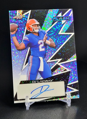 DJ Lagway - 2024 Leaf Eclectic - Flash Autographs #F-DJL Blue Sparkles 8/8